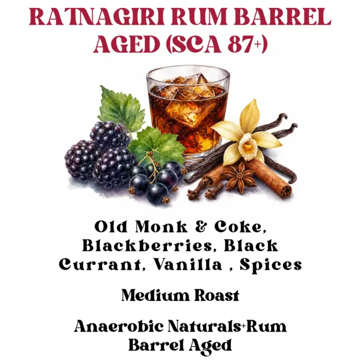 Ratnagiri Rum Barrel Aged Naturals (SCA 87+)