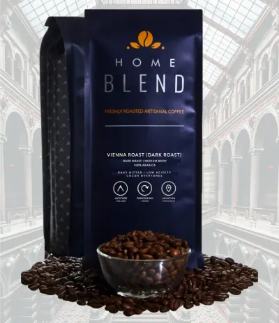 Whole Bean - Vienna Roast 100% Arabica - Pack of 1 KG