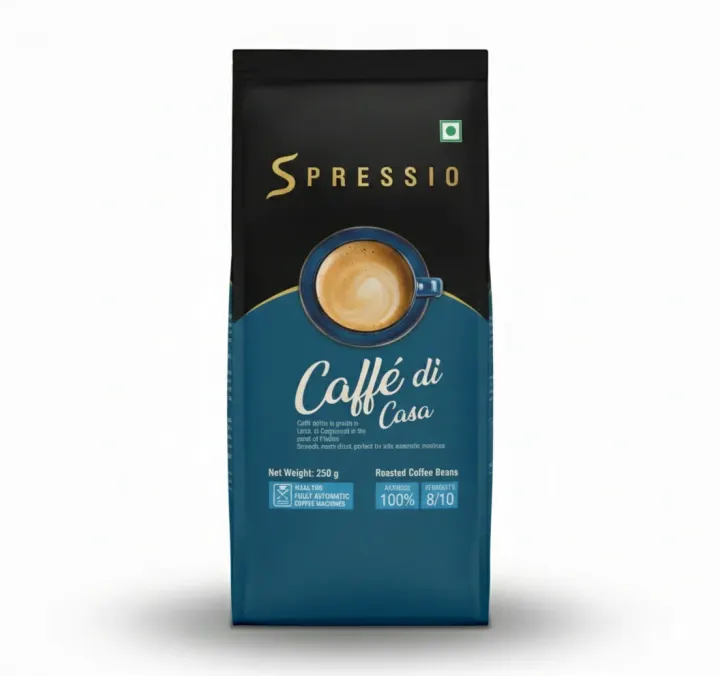 Spressio Caffè di Casa Dark Roast Coffee Beans, 100% Arabica, 250g