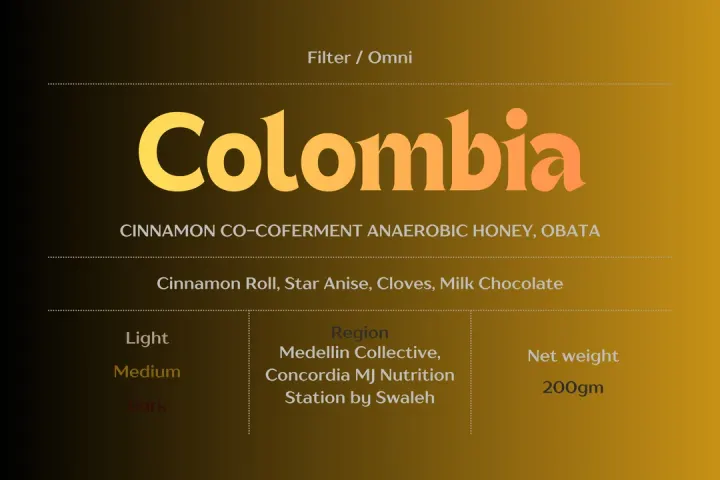 Colombia Obata Cinnamon Coferment