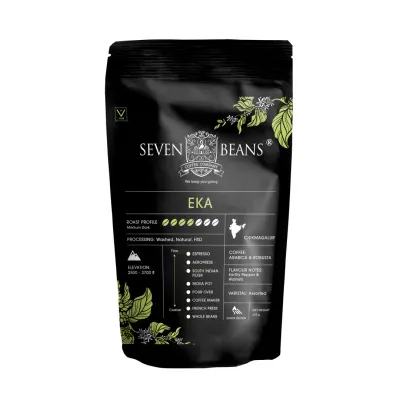 Eka – Medium Dark Roast Coffee | Arabica & Robusta Blend | Italian Roastmaster Crafted