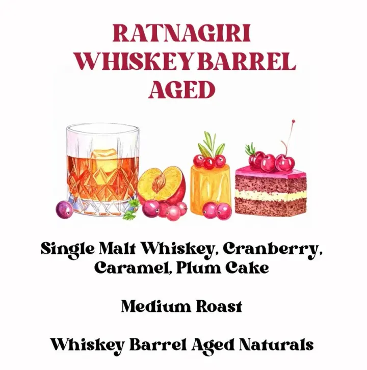 Ratnagiri Whiskey Barrel Aged Naturals (SCA 88+)