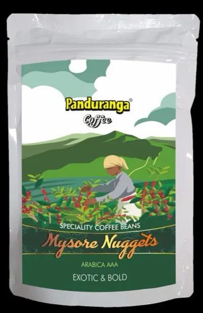 MYSORE NUGGETS AAA PURE COFFEE WITHOUT CHICORY (for Black coffee)