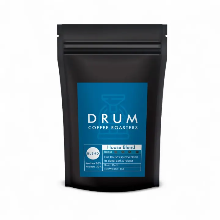 House Blend – Medium Dark Roast, 80% Arabica & 20% Robusta Coffee Beans,