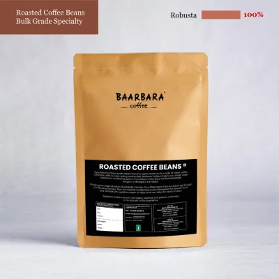 100% Robusta - Roasted Coffee Beans Bulk Grade Specialty