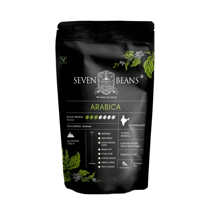 Arabica | AAA Single Origin Chikmagalur Coffee | Italian Artisan Roast |