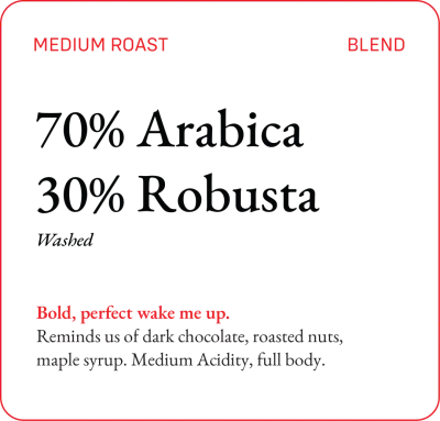 70 30 Arabica Robusta Blend