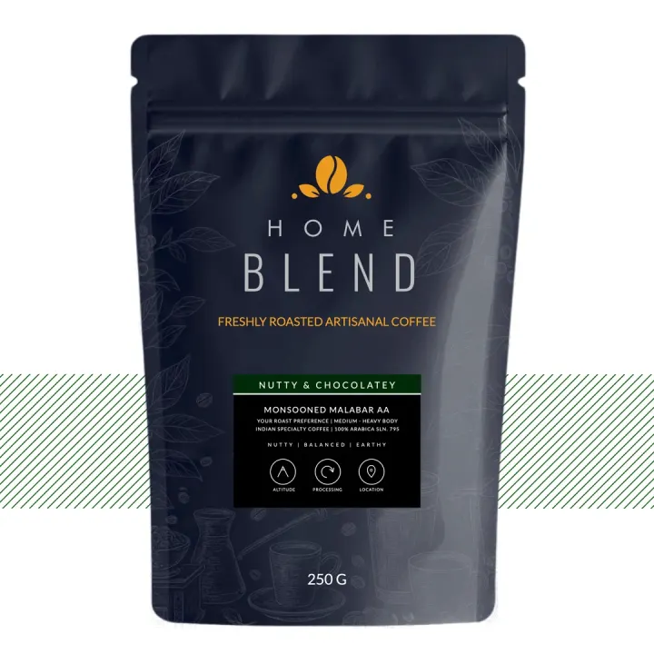 Whole Bean - Monsooned Malabar 'AA' Indian Specialty Arabica - Pack of